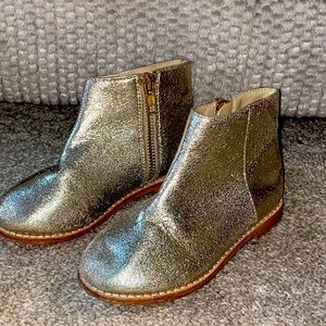Janie and Jack gold short boots